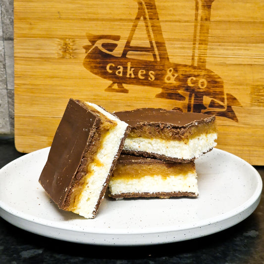 Milk Chocolate Honeymoon Slice